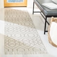thumbnail image 1 of Safavieh Montauk Lars Geometric Cotton Runner Rug, Brown/Beige, 2'3" x 7', 1 of 11