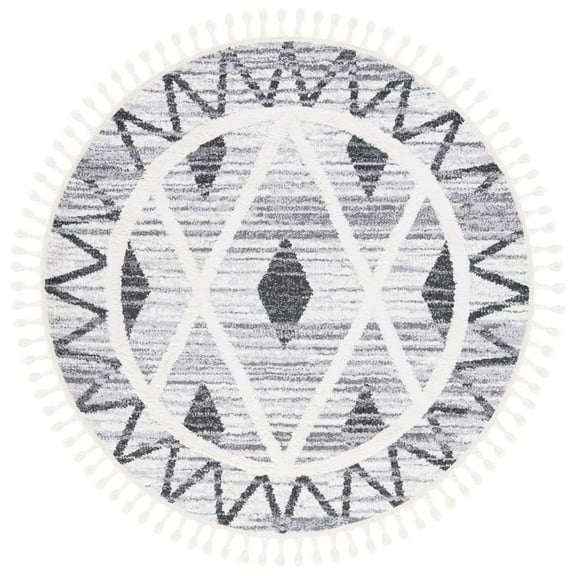 SAFAVIEH Montauk Carver Striped Cotton Area Rug, Turquoise/Ivory, 8' x 10'