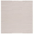 thumbnail image 1 of SAFAVIEH Montauk Raeyln Geometric Cotton Area Rug, Ivory/Light Grey, 6' x 6' Square, 1 of 8