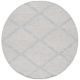 thumbnail image 1 of SAFAVIEH Montauk Bailey Geometric Cotton Area Rug, Light Blue, 8' x 8' Round, 1 of 8