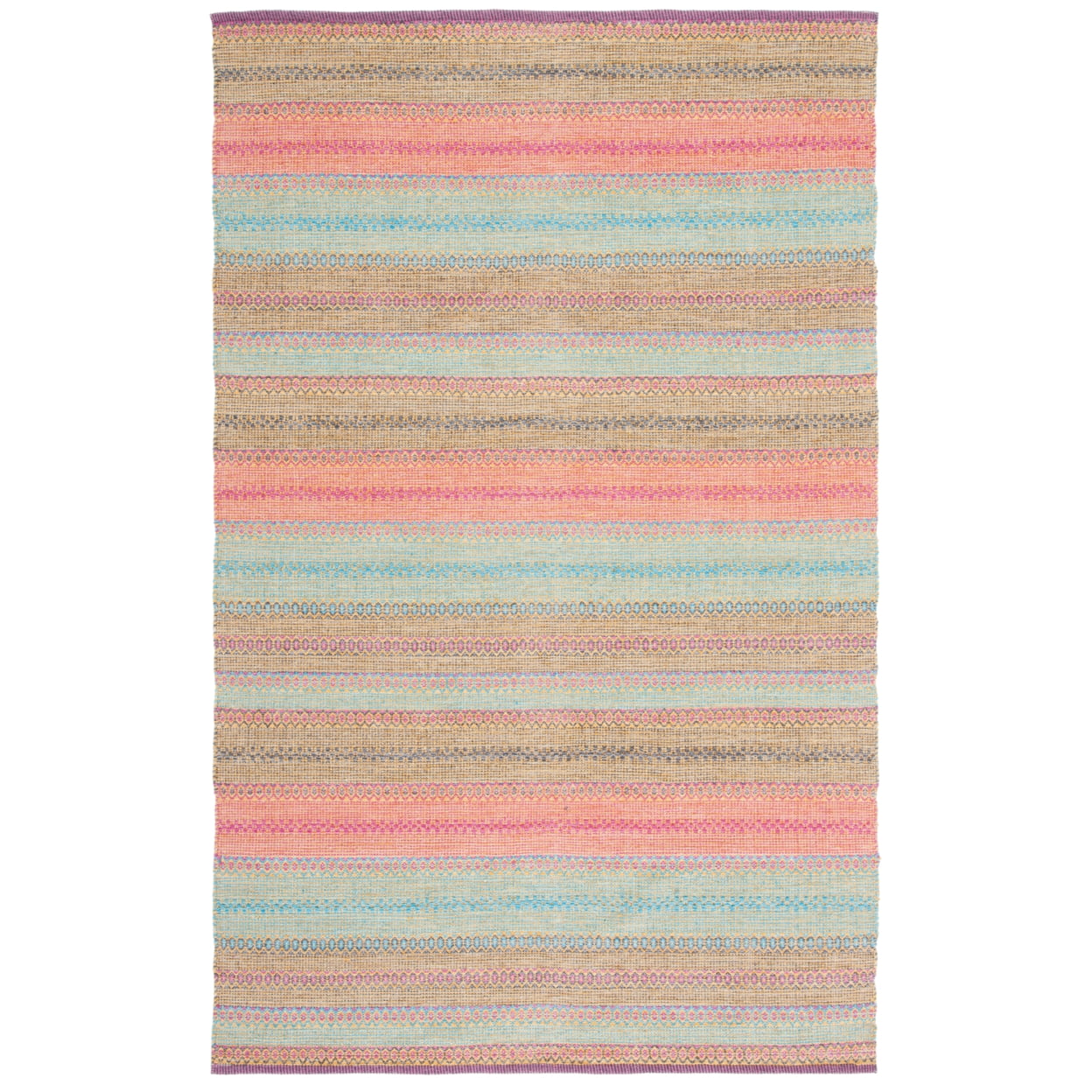 Coastal Breeze Handwoven Blue Cotton-Wool 3'x5' Area Rug