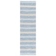 thumbnail image 1 of SAFAVIEH Montauk Marin Striped Cotton Runner Rug, Silver/Ivory, 2'3" x 8', 1 of 10