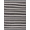 thumbnail image 1 of SAFAVIEH Montauk Marta Striped Cotton Area Rug, Black/Ivory, 8' x 10', 1 of 9