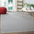 thumbnail image 1 of SAFAVIEH Montauk Nazca Geometric Cotton Area Rug, Ivory/Navy, 9' x 12', 1 of 6