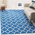 thumbnail image 1 of SAFAVIEH Montauk Nelson Geometric Cotton Area Rug, Blue/Ivory, 6' x 6' Square, 1 of 6