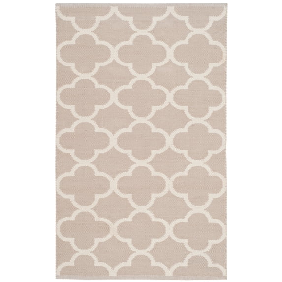 SAFAVIEH Montauk Nelson Geometric Cotton Area Rug, Grey/Ivory, 2'6" x 4'