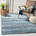 thumbnail image 1 of SAFAVIEH Montauk Nicholas Braided Striped Area Rug, Blue, 5' x 8', 1 of 9