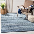 thumbnail image 1 of SAFAVIEH Montauk Nicholas Braided Striped Area Rug, Blue, 8' x 10', 1 of 9