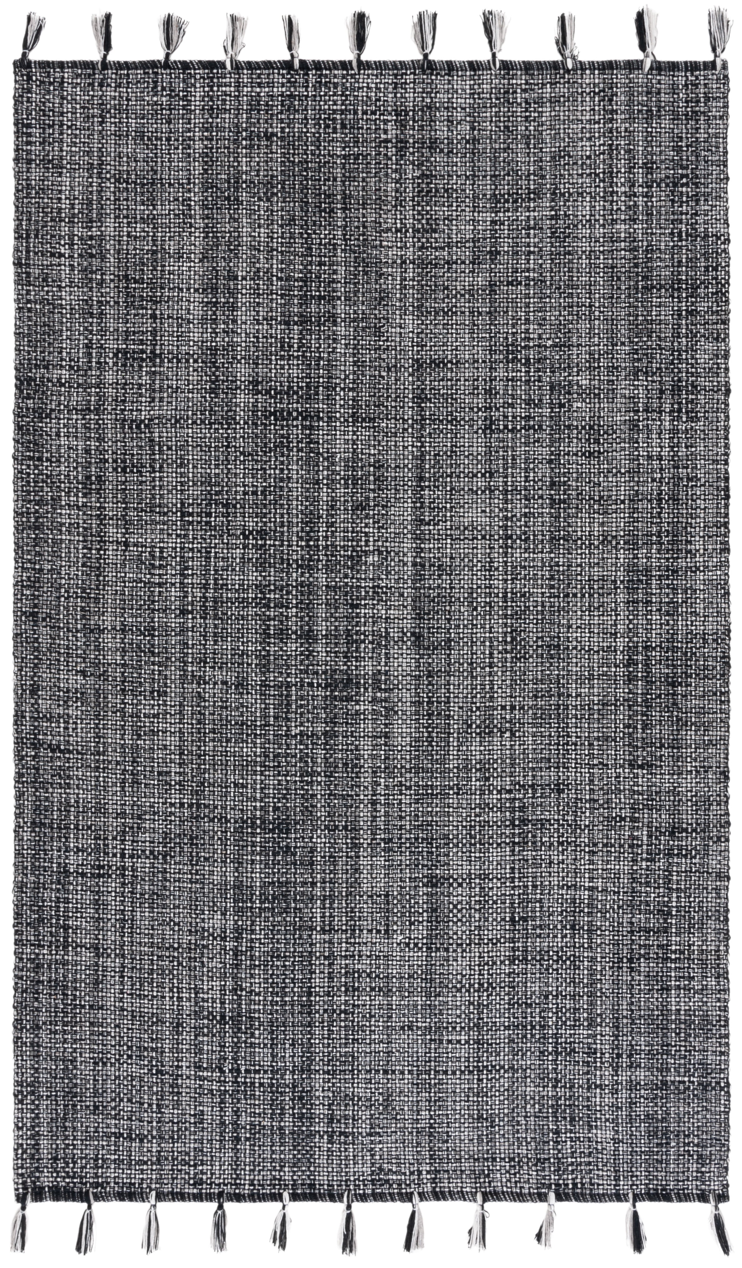 SAFAVIEH Montauk Ombre Solid Area Rug, Black, 5' x 8'
