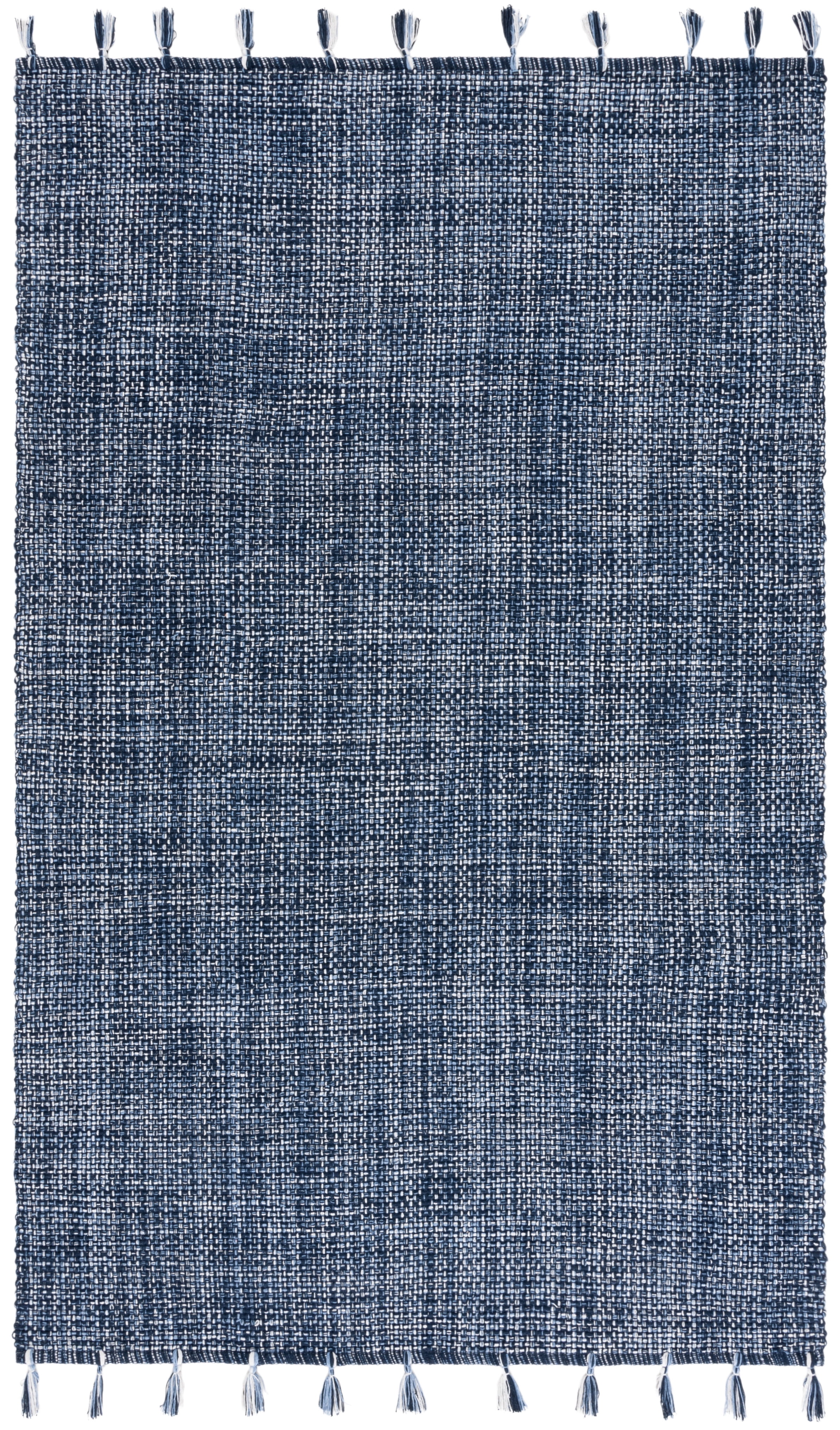 SAFAVIEH Montauk Ombre Solid Area Rug, Navy, 6' x 9'