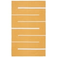 thumbnail image 1 of SAFAVIEH Montauk Oswald Geometric Striped Cotton Area Rug, Gold/Ivory, 6' x 9', 1 of 12