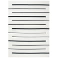 thumbnail image 1 of SAFAVIEH Montauk Oswald Geometric Striped Cotton Area Rug, Ivory/Black, 9' x 12', 1 of 13