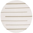 thumbnail image 1 of SAFAVIEH Montauk Oswald Geometric Striped Cotton Area Rug, Light Green/Ivory, 6' x 6' Round, 1 of 8