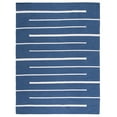 thumbnail image 1 of SAFAVIEH Montauk Oswald Geometric Striped Cotton Area Rug, Navy/Ivory, 8' x 10', 1 of 9
