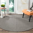 thumbnail image 1 of SAFAVIEH Montauk Patton Geometric Cotton Area Rug, Ivory/Black, 4' x 4' Round, 1 of 2