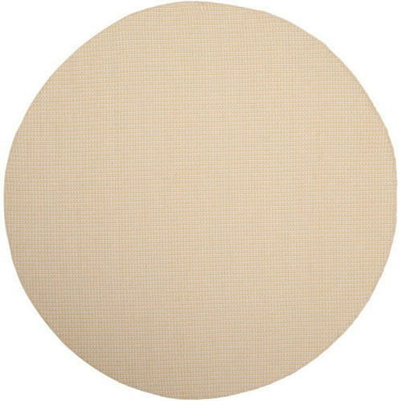 SAFAVIEH Montauk Patton Geometric Cotton Area Rug, Ivory/Yellow, 3' x 5'