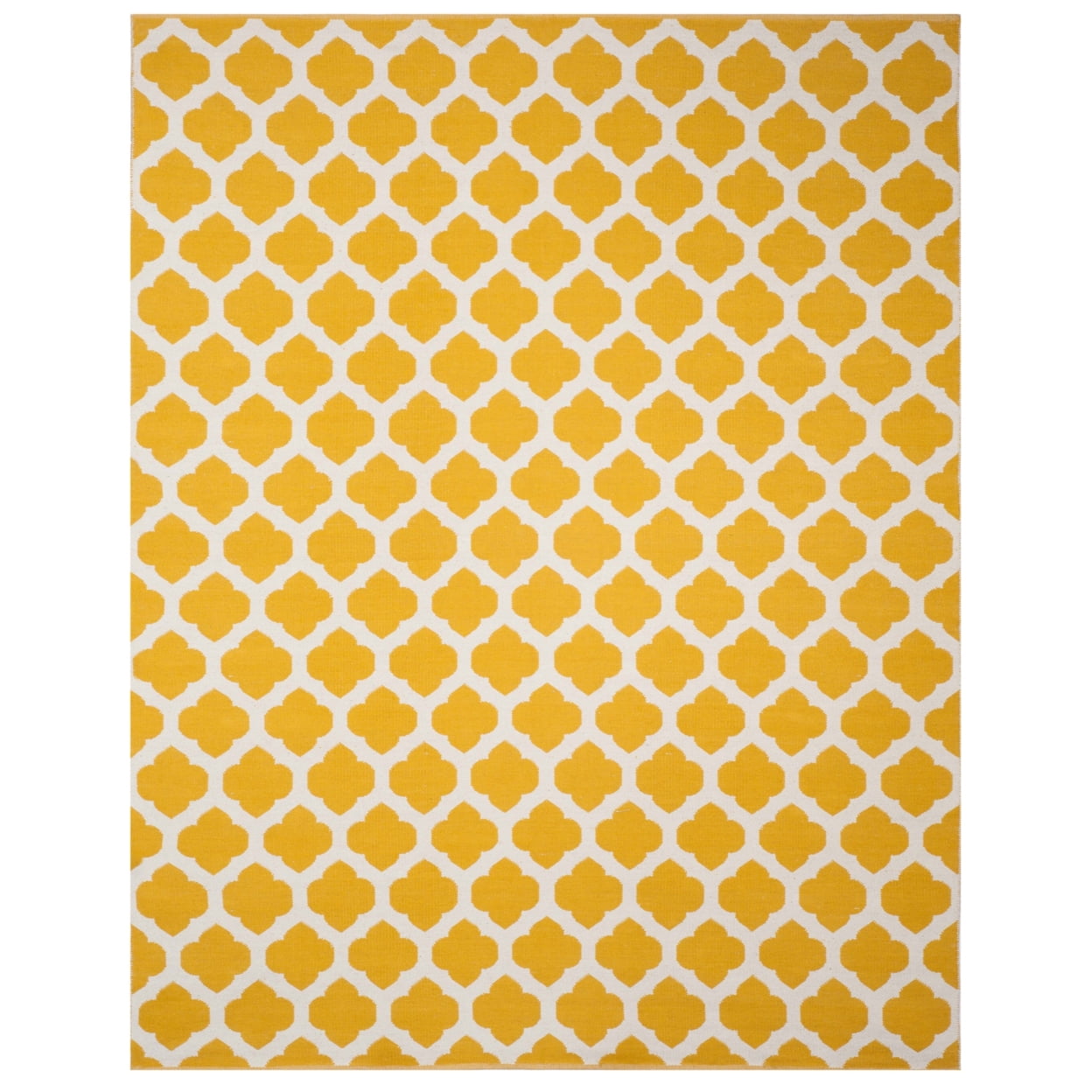 Coastal Charm Yellow/Ivory Cotton 4'x6' Handwoven Area Rug