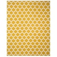 thumbnail image 1 of SAFAVIEH Montauk Proinsias Geometric Cotton Area Rug, Yellow/Ivory, 4' x 6', 1 of 10
