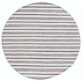 thumbnail image 1 of SAFAVIEH Montauk Raeburn Striped Cotton Area Rug, Grey/Ivory, 6' x 6' Round, 1 of 7