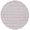 thumbnail image 1 of SAFAVIEH Montauk Raeburn Striped Cotton Area Rug, Pink/Ivory, 6' x 6' Round, 1 of 7