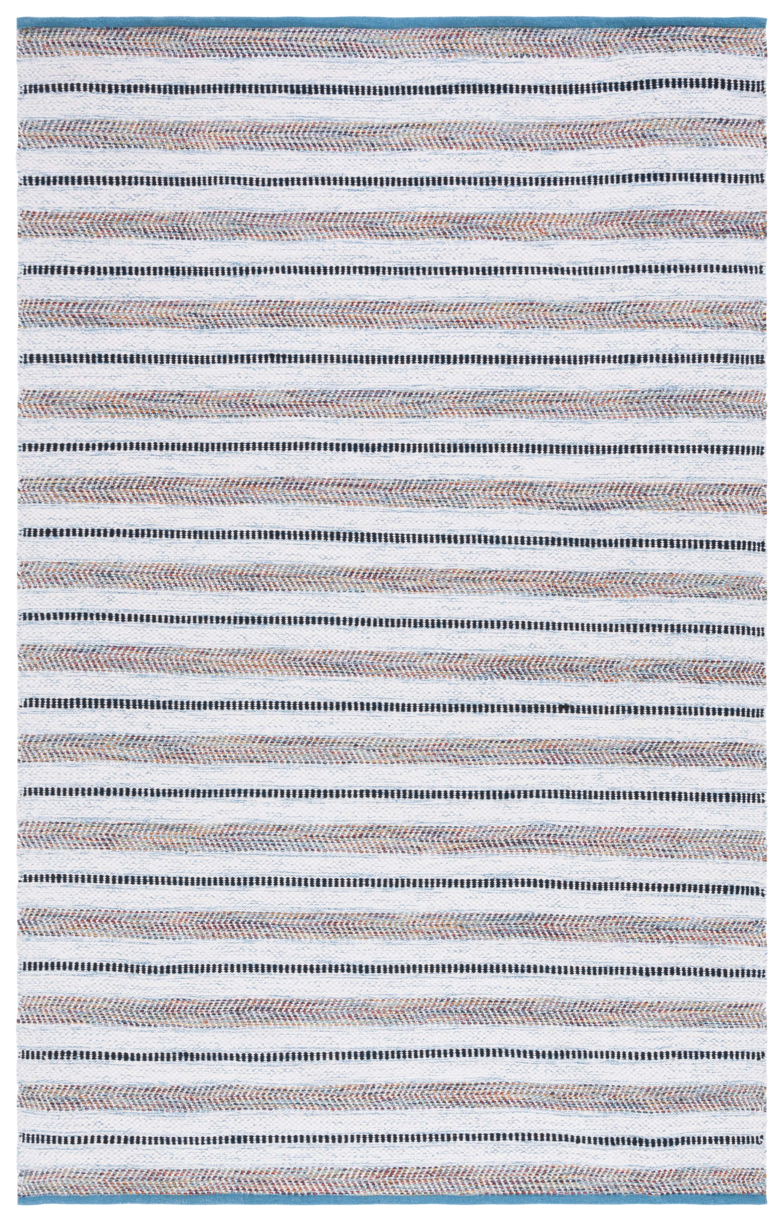 Ivory Cotton Flat Woven Handmade Rectangular Rug