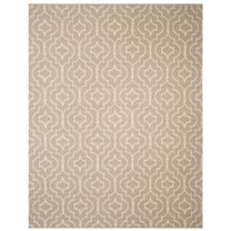 SAFAVIEH Montauk Raeyln Geometric Cotton Area Rug, Grey/Ivory, 4' x 6'