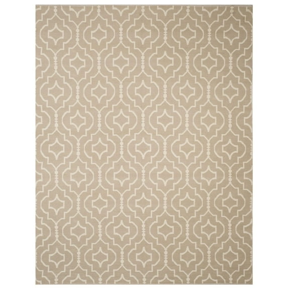 SAFAVIEH Montauk Raeyln Geometric Cotton Area Rug, Grey/Ivory, 8' x 10'