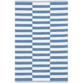 thumbnail image 1 of SAFAVIEH Montauk Raeyln Geometric Cotton Area Rug, Ivory/Blue, 3' x 5', 1 of 6