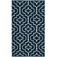 thumbnail image 1 of SAFAVIEH Montauk Raeyln Geometric Cotton Area Rug, Navy/Ivory, 2'6" x 4', 1 of 5