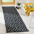 thumbnail image 1 of SAFAVIEH Montauk Raeyln Geometric Cotton Runner Rug, Black/Ivory, 2'3" x 7', 1 of 7