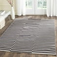 thumbnail image 1 of SAFAVIEH Montauk Raeyln Striped Cotton Area Rug, Ivory/Black, 4' x 6', 1 of 9