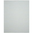 thumbnail image 1 of SAFAVIEH Montauk Raeyln Striped Cotton Runner Rug, Ivory/Light Blue, 2'3" x 7', 1 of 9