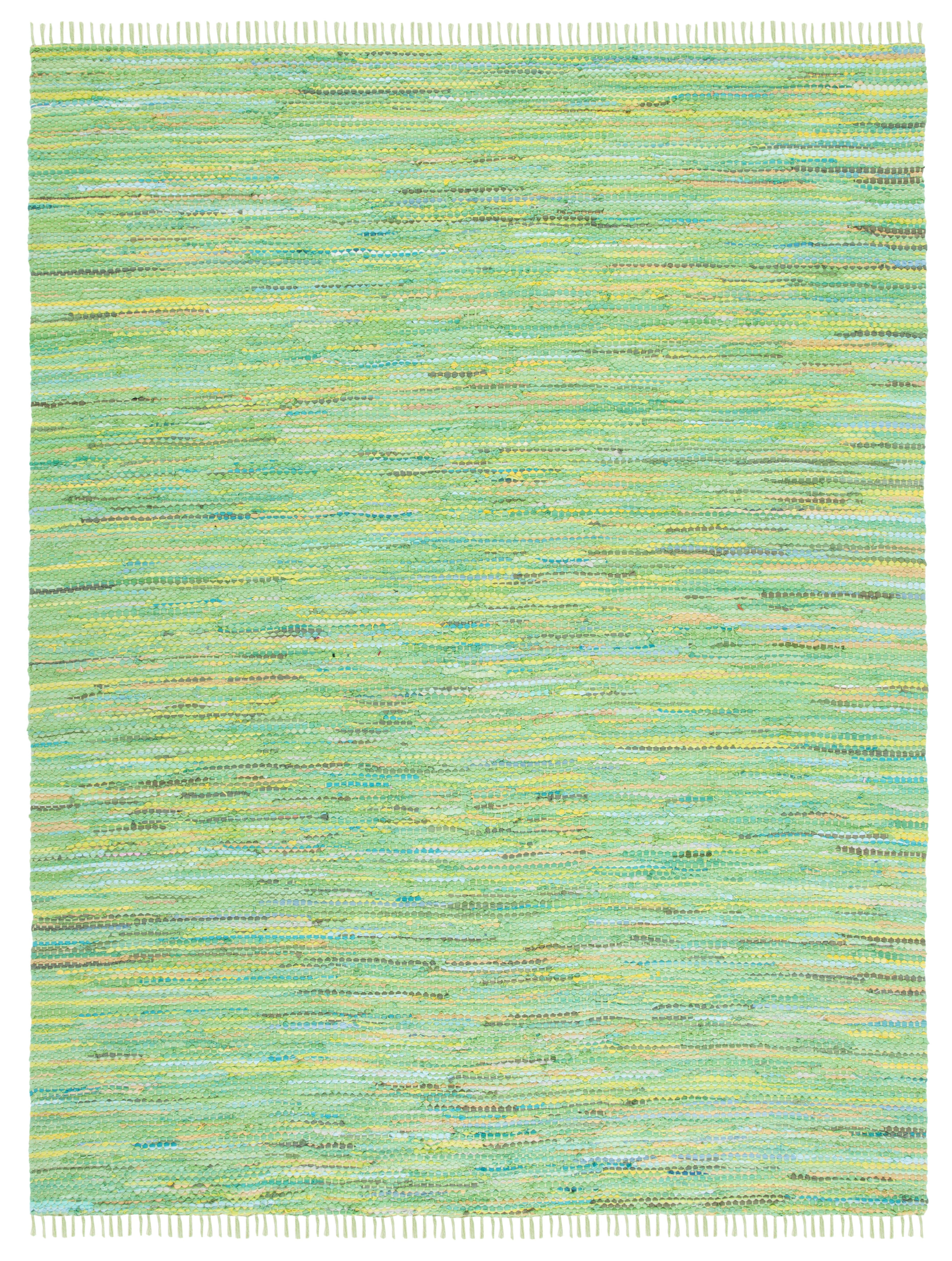 SAFAVIEH Montauk Renae Distressed Area Rug, Green, 9' x 12'