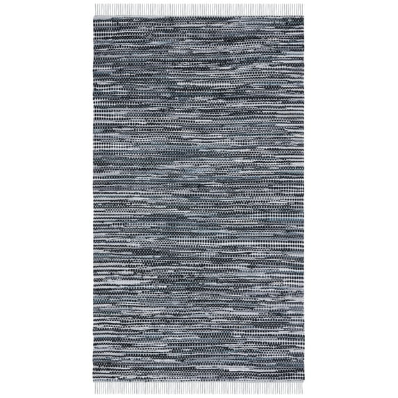SAFAVIEH Montauk Renae Distressed Area Rug, Grey/Black, 3' x 5'