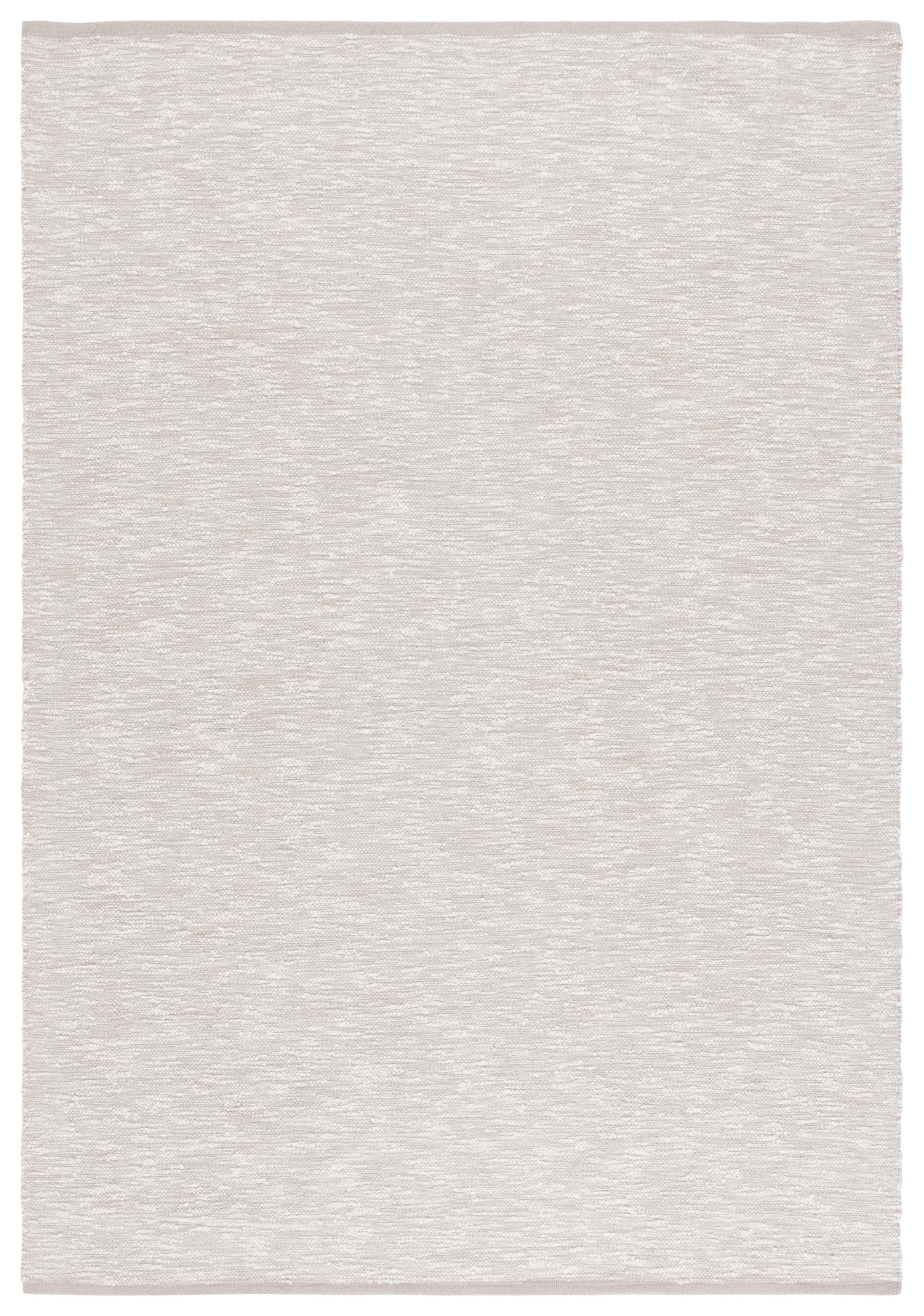 SAFAVIEH Montauk Risto Solid Area Rug, Light Gray/Ivory, 4' x 6'