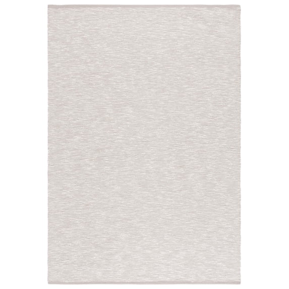 SAFAVIEH Montauk Risto Solid Area Rug, Light Gray/Ivory, 6' x 9'