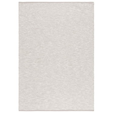 SAFAVIEH Montauk Risto Solid Area Rug, Light Gray/Ivory, 8' x 10'