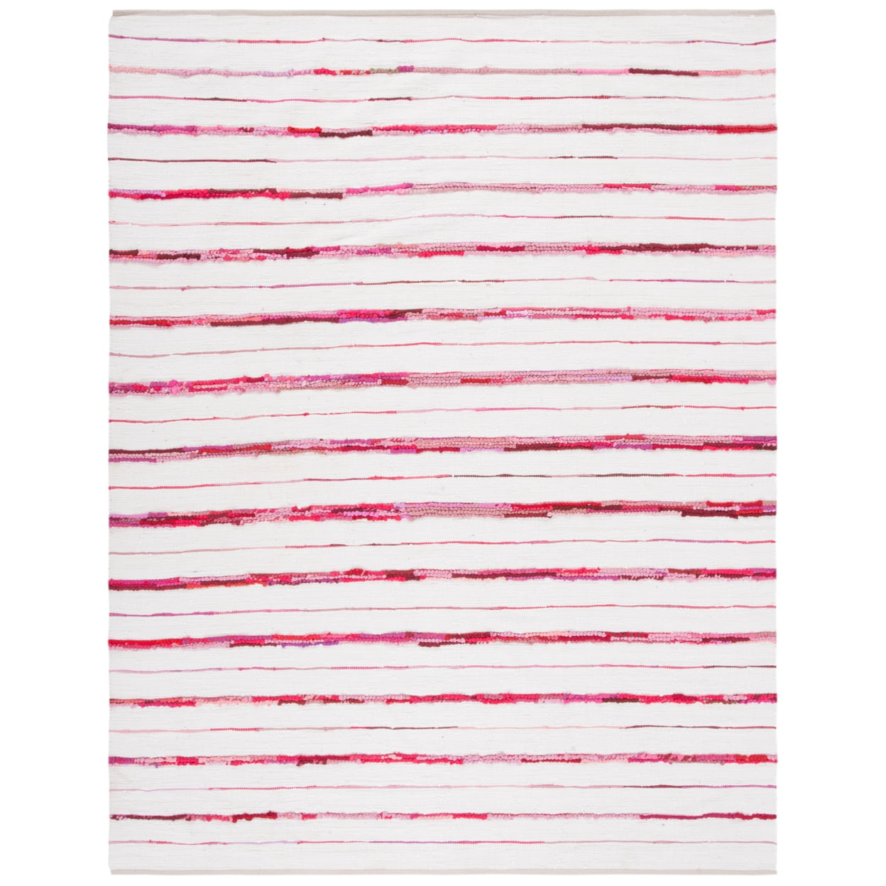 Rowena Rug SAFAVIEH Montauk Rowena Striped Area Rug, Red/Ivory, 8' x 10' - Walmart.com