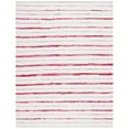 thumbnail image 1 of SAFAVIEH Montauk Rowena Striped Area Rug, Red/Ivory, 8' x 10', 1 of 10