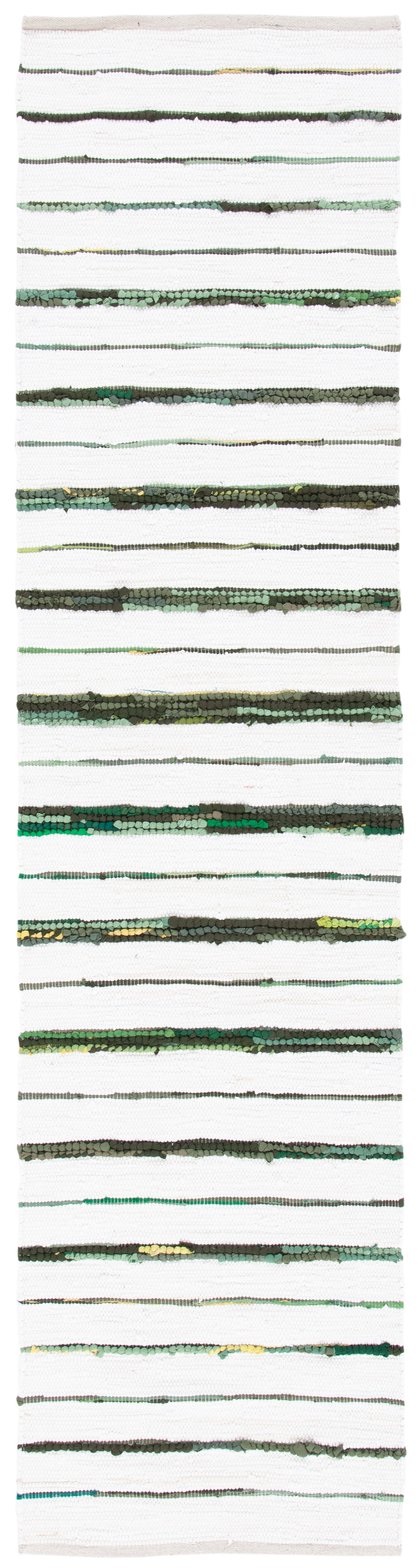 Rowena Rug SAFAVIEH Montauk Rowena Striped Runner Rug, Green/Ivory, 2'3