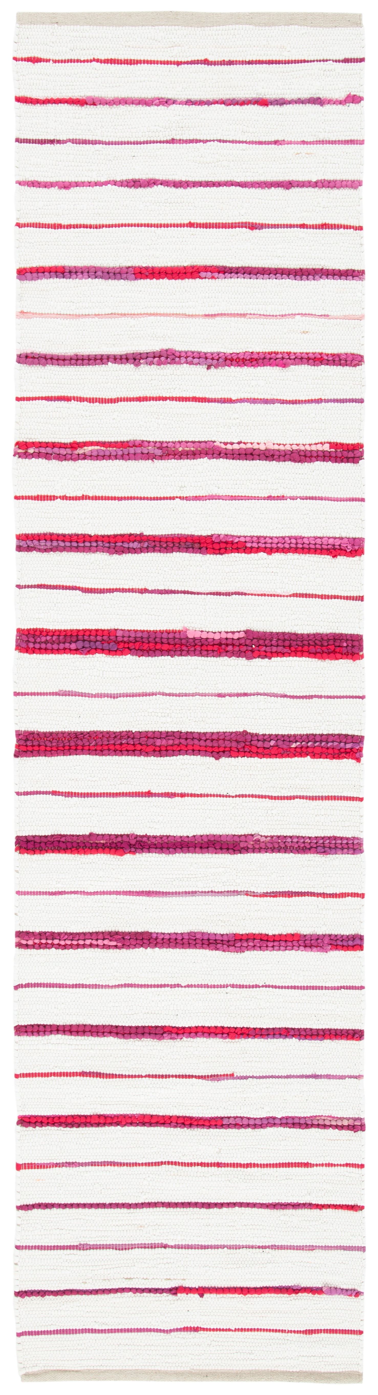 Rowena Rug SAFAVIEH Montauk Rowena Striped Runner Rug, Red/Ivory, 2'3