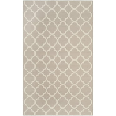 SAFAVIEH Montauk Rowina Abstract Cotton Area Rug, Beige, 4' x 6'