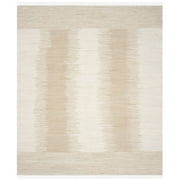 SAFAVIEH Montauk Rowina Abstract Cotton Area Rug, Beige, 5' x 7'