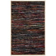 thumbnail image 1 of SAFAVIEH Montauk Rowland Abstract Striped Area Rug, Black/Natural, 5' x 8', 1 of 7