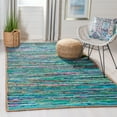 thumbnail image 1 of SAFAVIEH Montauk Rowland Abstract Striped Area Rug, Green/Natural, 8' x 10', 1 of 5