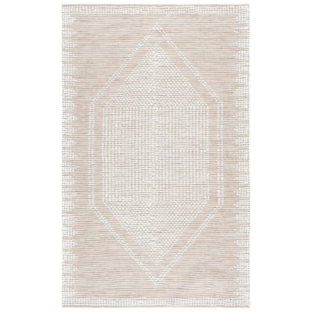 SAFAVIEH Montauk Sabella Medallion Cotton Area Rug, Beige/Ivory, 8' x 10'