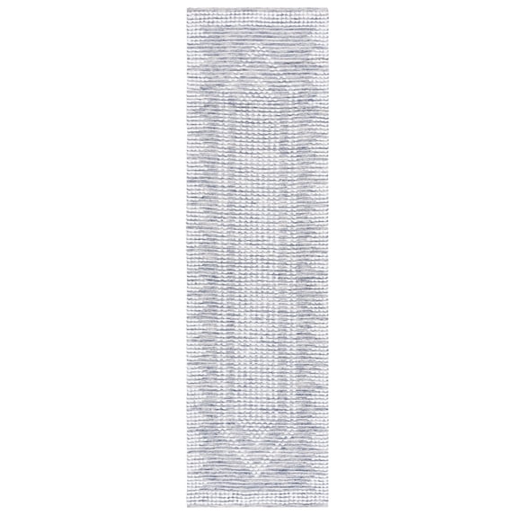 SAFAVIEH Montauk Sabella Medallion Cotton Runner Rug, Navy/Ivory, 2'3" x 8'