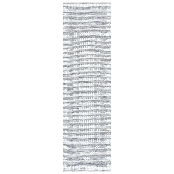 SAFAVIEH Montauk Sabella Medallion Cotton Runner Rug, Navy/Ivory, 2'3" x 8'