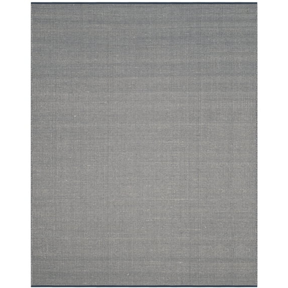 SAFAVIEH Montauk Sampson Geometric Dots Cotton Area Rug, Ivory/Navy, 4' x 6'