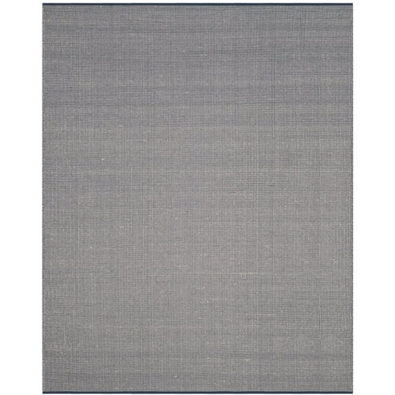 SAFAVIEH Montauk Sampson Geometric Dots Cotton Area Rug, Ivory/Navy, 5' x 8'